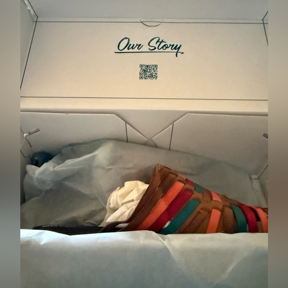 ROAN BY BED|STU Multicolor Huarache Woven Full Grain Leather Slide Sandal. NIB 😍 - Picture 7 of 8